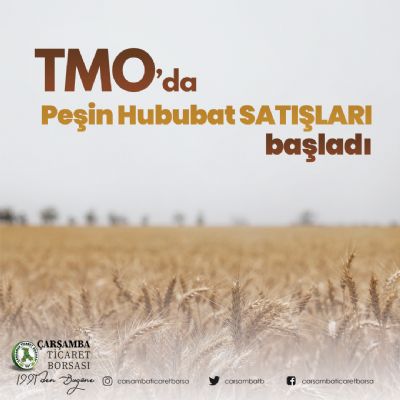 Tmo Peşin Hububat Satışları Hakkında Tmo Peşin Hububat Satışları Hakkında