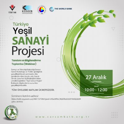 Türkiye Yeşil Sanayi Projesi Tanıtım ve Bilgilendirme Toplantısı