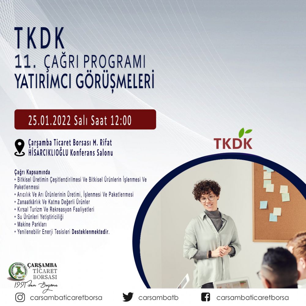Tkdk 11. Çağrı Programı: Yatırımcı Görüşmeleri Tanıtım Toplantısı