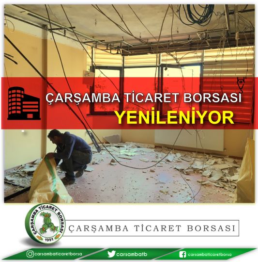 Çarşamba Ticaret Borsası Yenileniyor