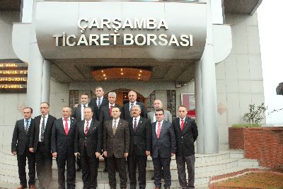 Vali Aksoy Çarşamba’da Ziyaretlerde Bulundu