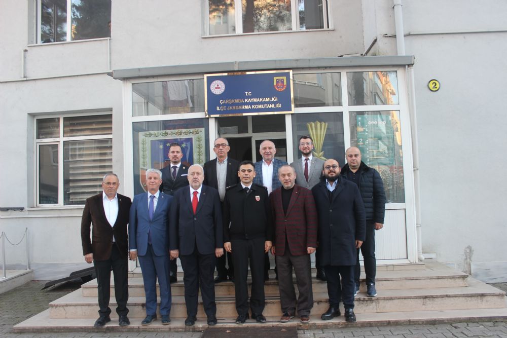 Başkan YILMAZ’dan İlçe Jandarma Komutanı Çelik’e İadeiziyaret