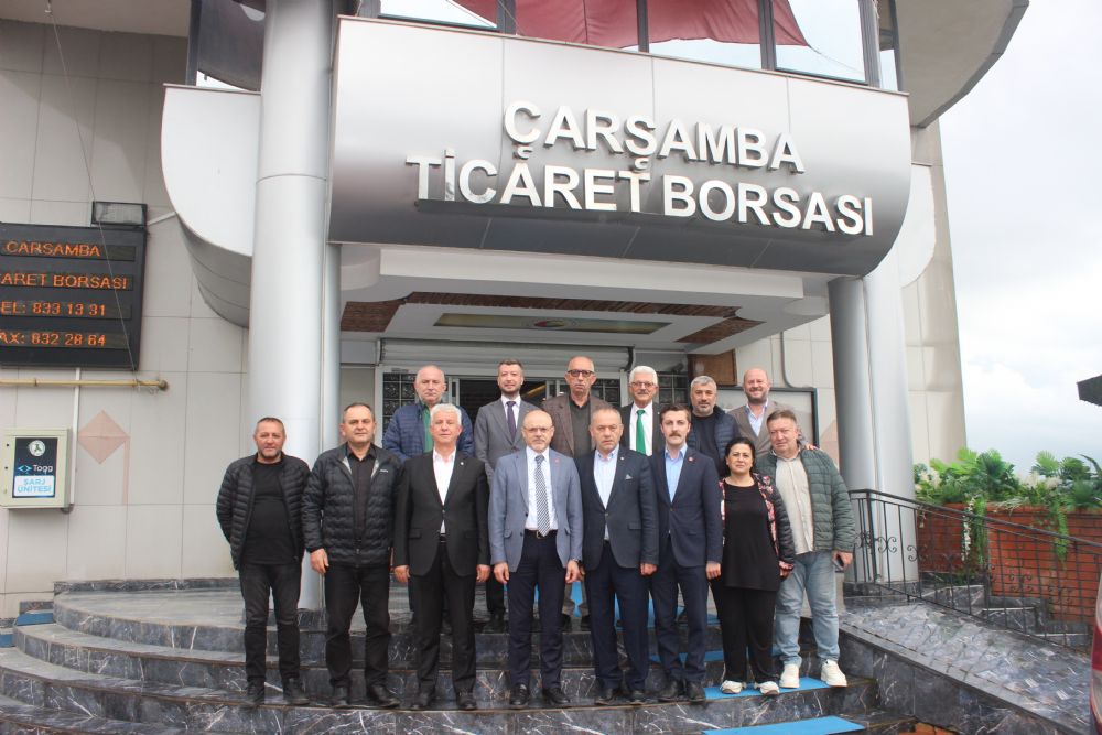 CHP Heyetinden Çarşamba Ticaret Borsası’na Ziyaret