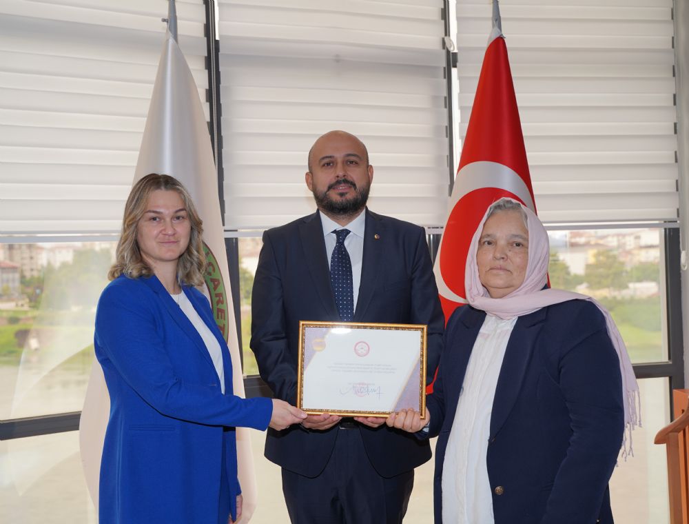 Çarşamba Ticaret Borsası Başkanı Selim YILMAZ Mazbatasını Aldı
