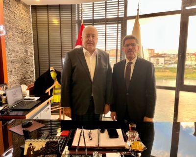Belediye Başkan Aday Adayı SOĞUK Başkan YILMAZ’ı Ziyaret Etti