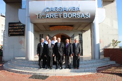 Çarşamba Kaymakamı Caner Yıldız'dan Borsamıza Hayırlı Olsun Ziyareti