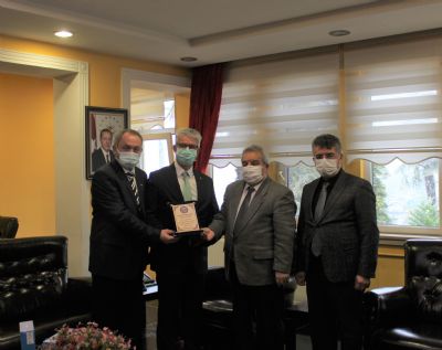 ÇARŞAMBA TİCARET BORSASI'NA TEŞEKKÜR PLAKETİ