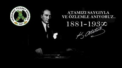 10 Kasım Atatürk'ü Anma Mesajı
