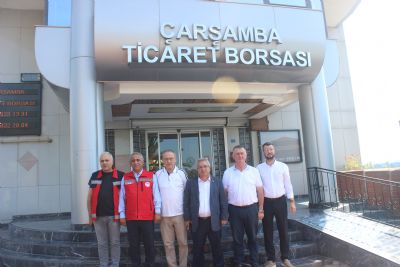 Kaymakam Yıldırım ve Müdür Sağlam’dan Borsamıza Ziyaret