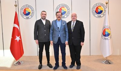 Başkan YILMAZ'dan Tobb Başkanı Rifat Hisarcıklıoğlu’na Ziyaret