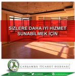 Çarşamba Ticaret Borsası Yenileniyor
