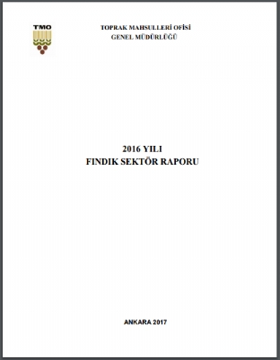 2016 Yılı Fındık Sektörel Raporu